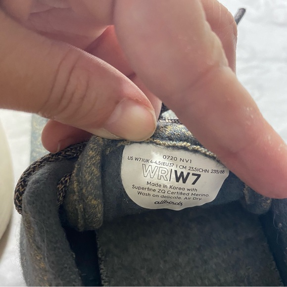 Allbirds Wool Runners Light Heather Gray Women’s 7 Regular Classic Lace Up Grey - Picture 7 of 10